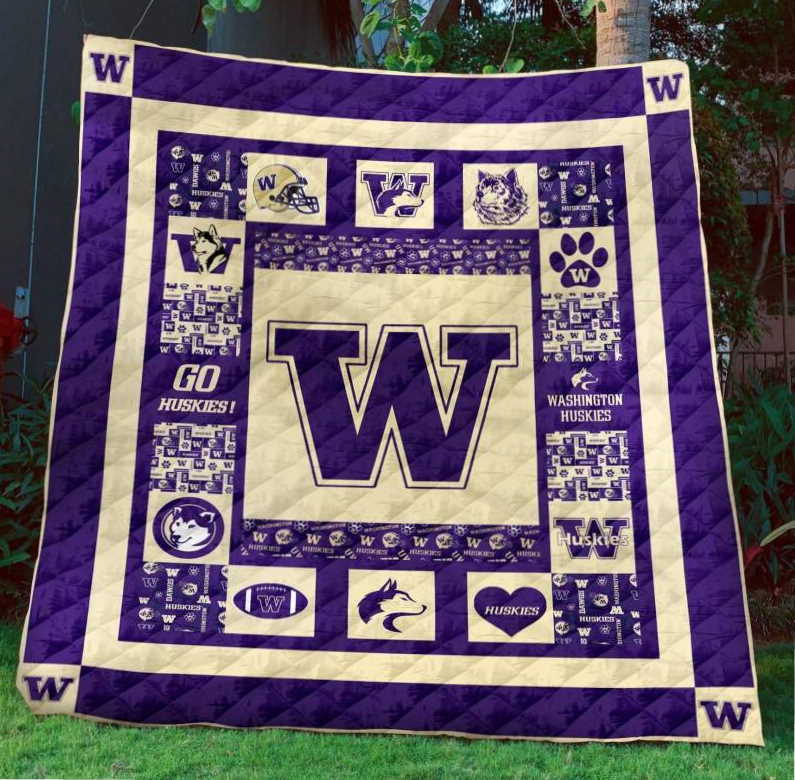 Ncaa Washington Huskies Quilt Blanket