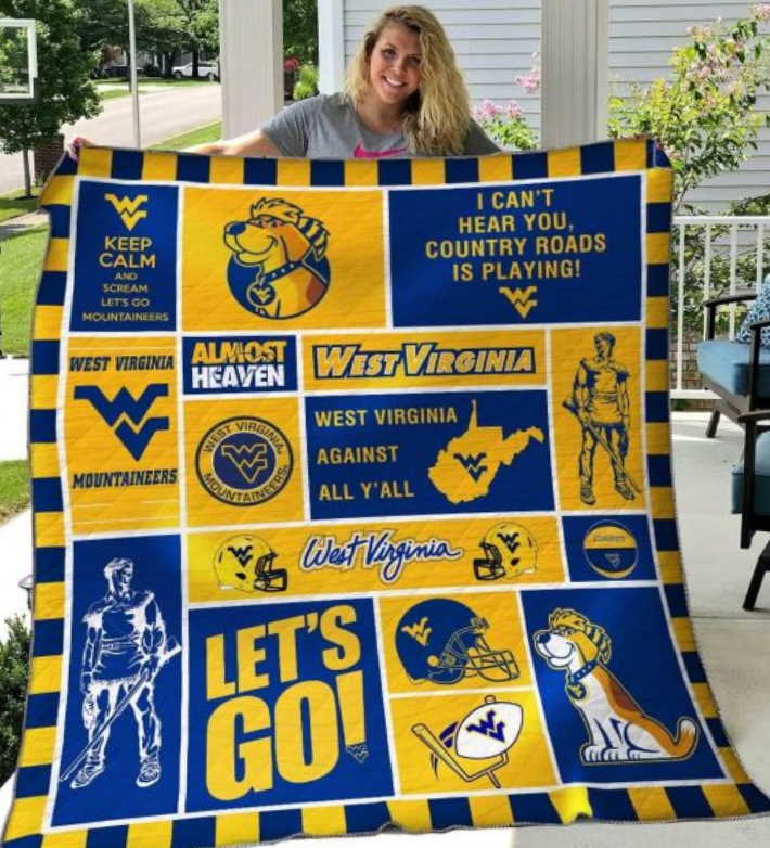 Ncaa West Virginia Mountaineers 3D Customized Quilt Blanket