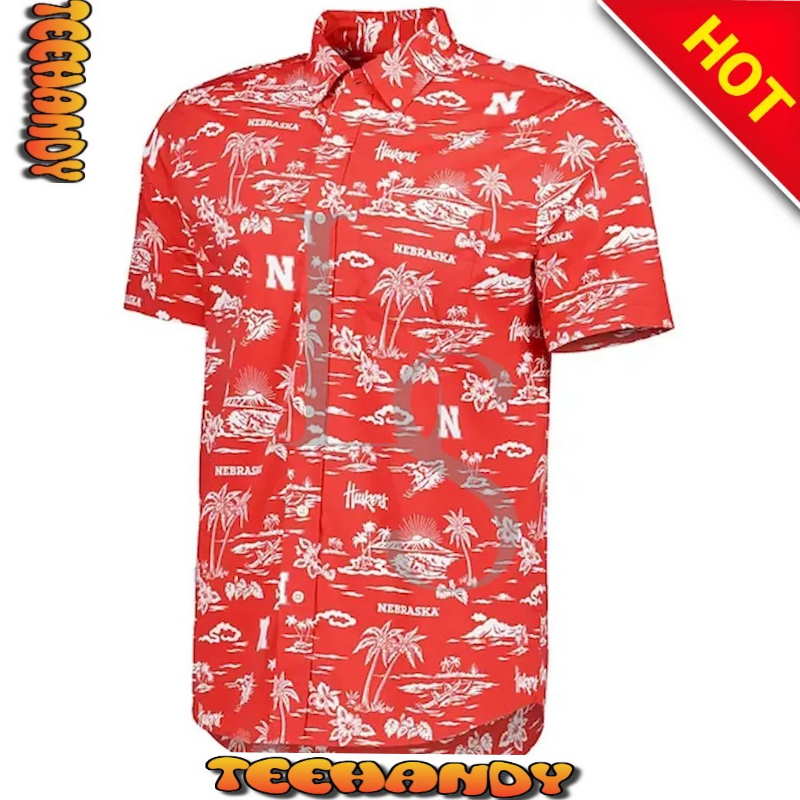 Nebraska Huskers Island Custom Hawaiian Shirt