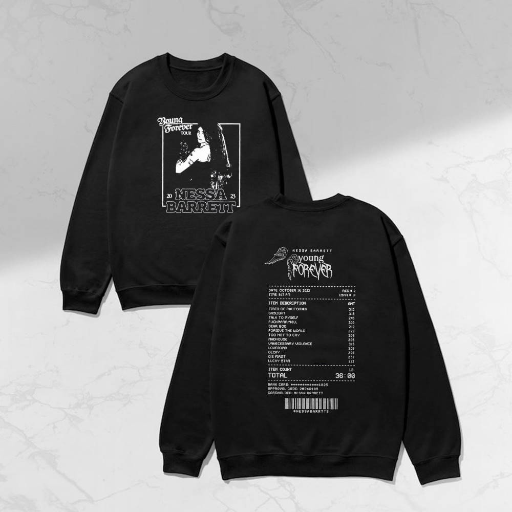 Nessa Barrett Young Forever Tracklist Shirt