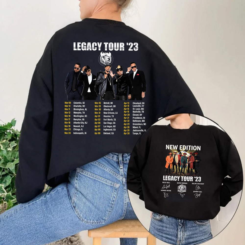 New Edition Band Retro Shirt, Legacy Tour 2023 Shirt The Culture Tour T Shirt