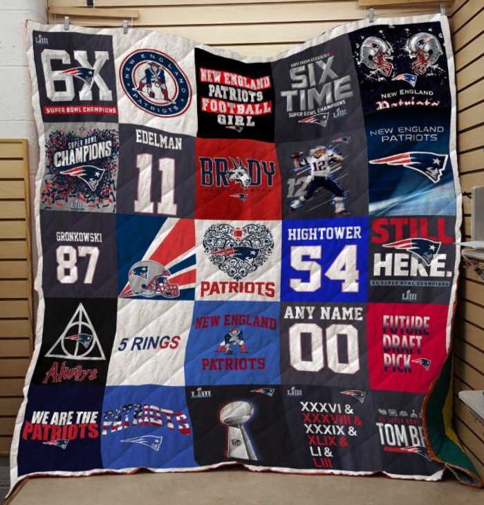 New England Patriots 3D Quilt Blanket