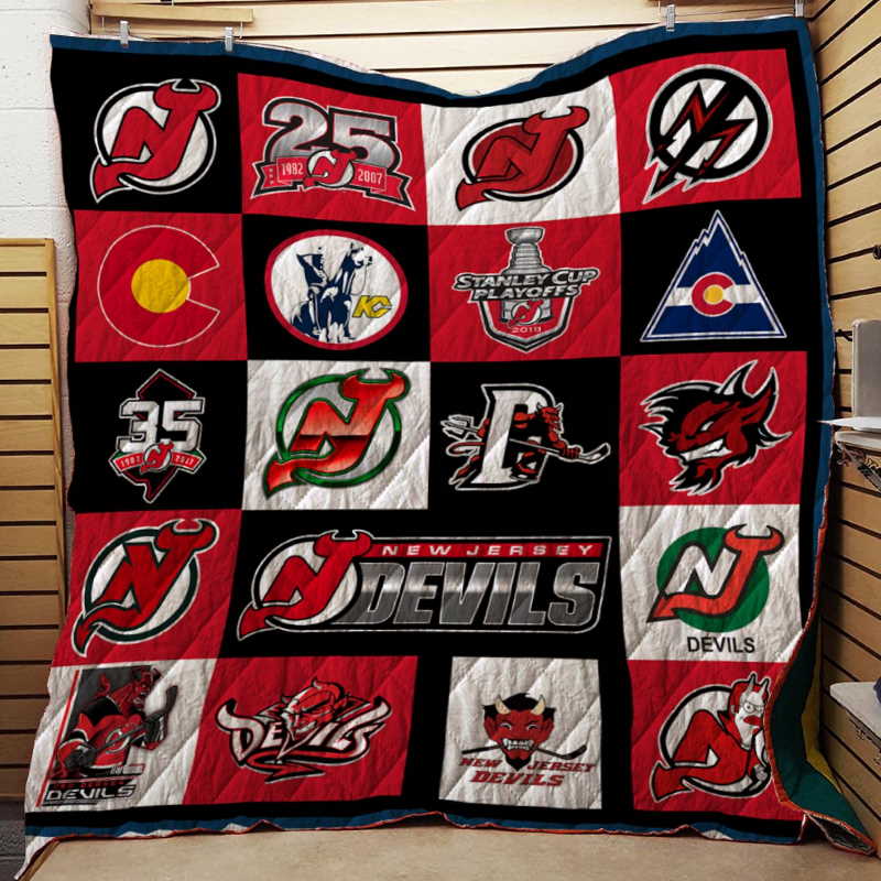 New Jersey Devils 3D Customized Quilt Blanket