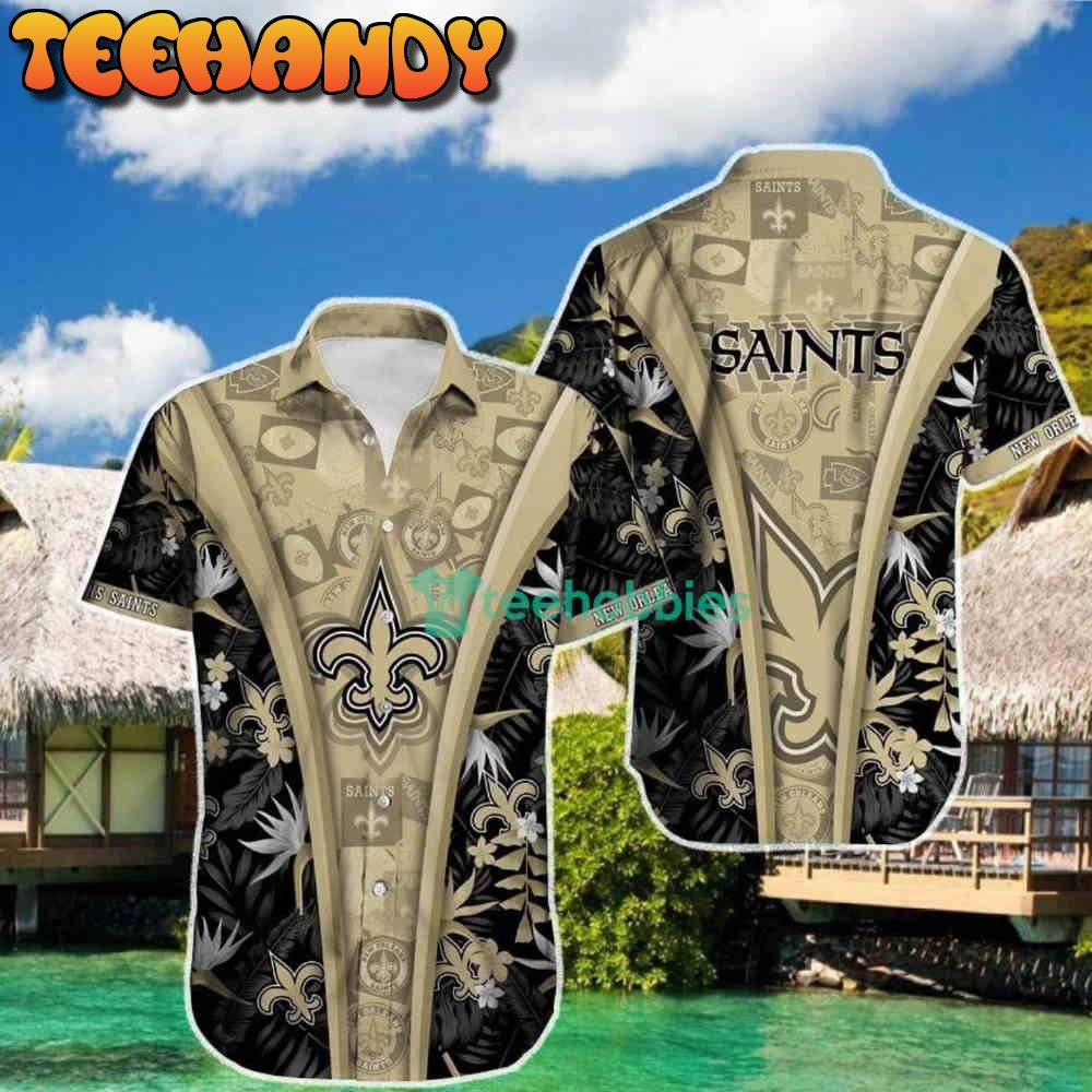 New Orleans Saints Tropical All Over Print Hawaiian Shirt