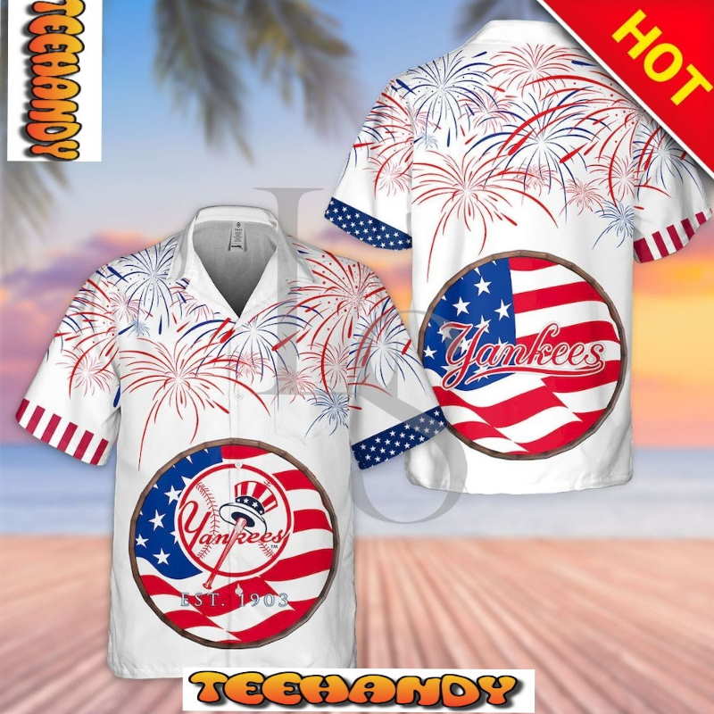 New York Yankees Independence Day Hawaiian Shirt