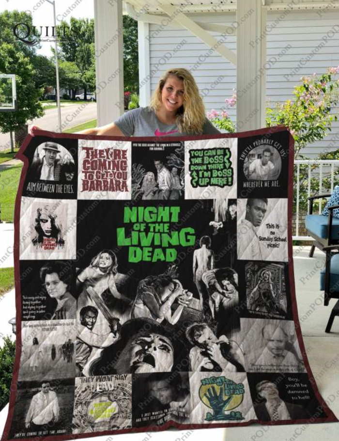 Night Of The Living Dead 3D Customized Quilt Blanket