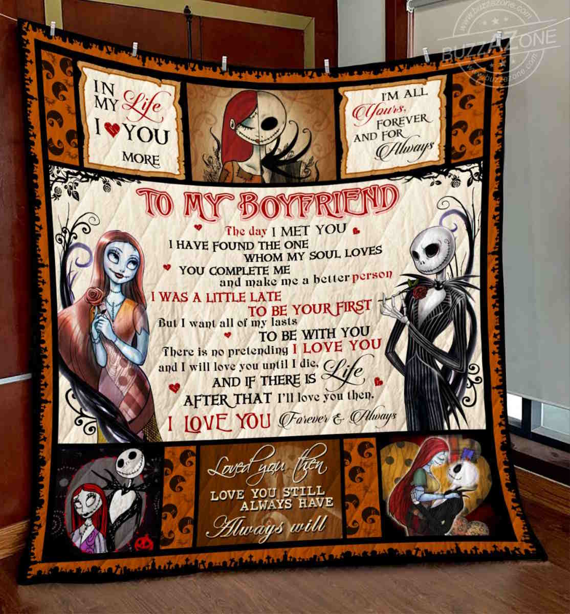 Nightmare Boyfriend All Of My Lasts Quilt Blanket