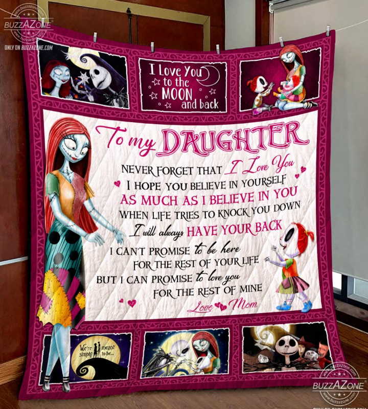 Nightmare Daughter Mom Have Your Back 3D Quilt Blanket