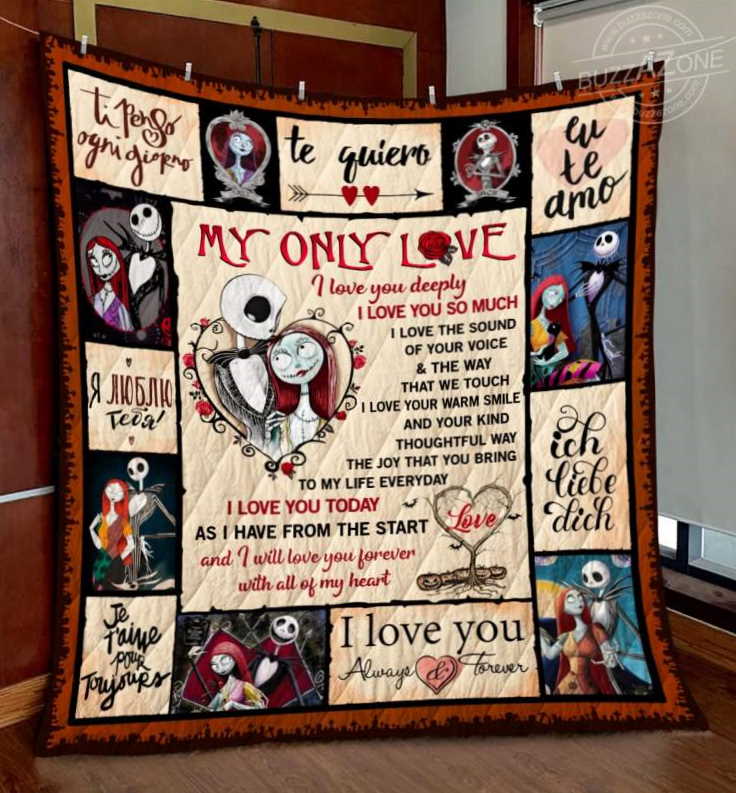 Nightmare My Love Love Deeply 3D Quilt Blanket