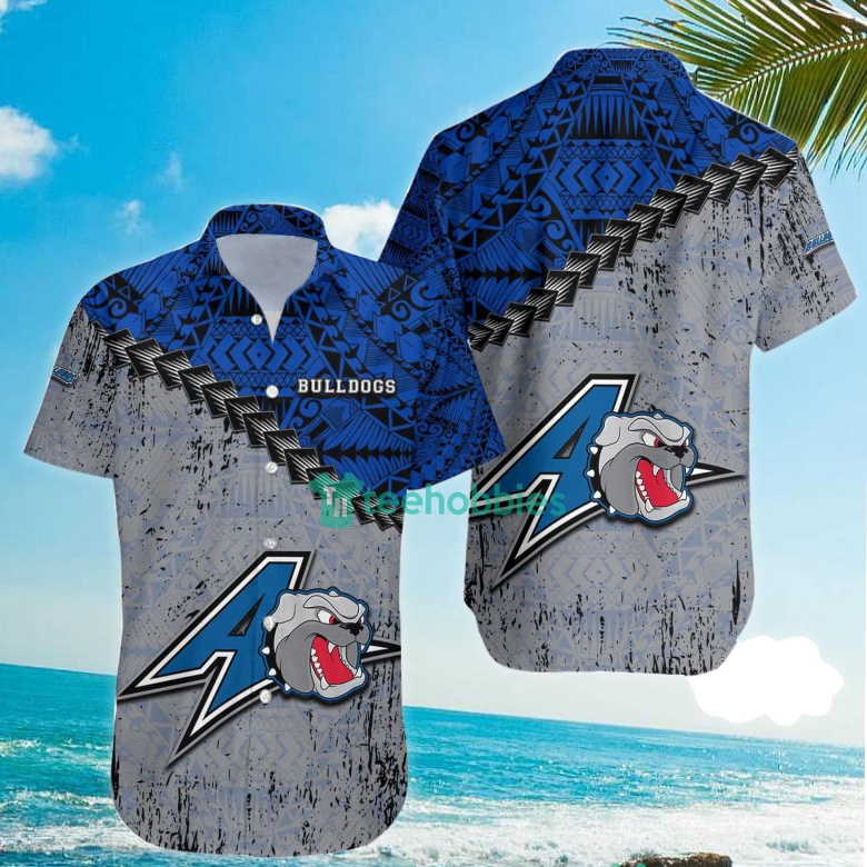 North Carolina Asheville Bulldogs NCAA Grunge Polynesian Tattoo Hawaiian Shirt