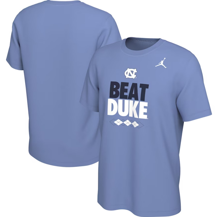 North Carolina Tar Heels Beat Duke Basketball Rivalry T-Shirt