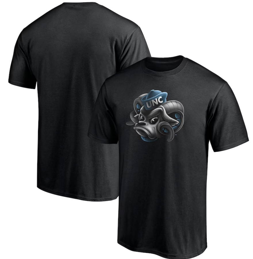 North Carolina Tar Heels Team Midnight Mascot T-Shirt