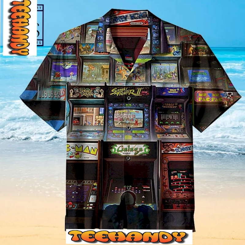 Nostalgic Arcade Game Hawaiian Shirt