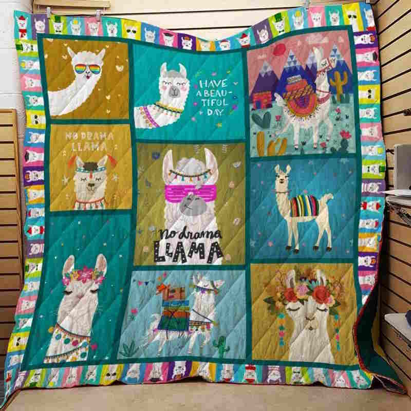 Not Drama Llama 3D Quilt Blanket