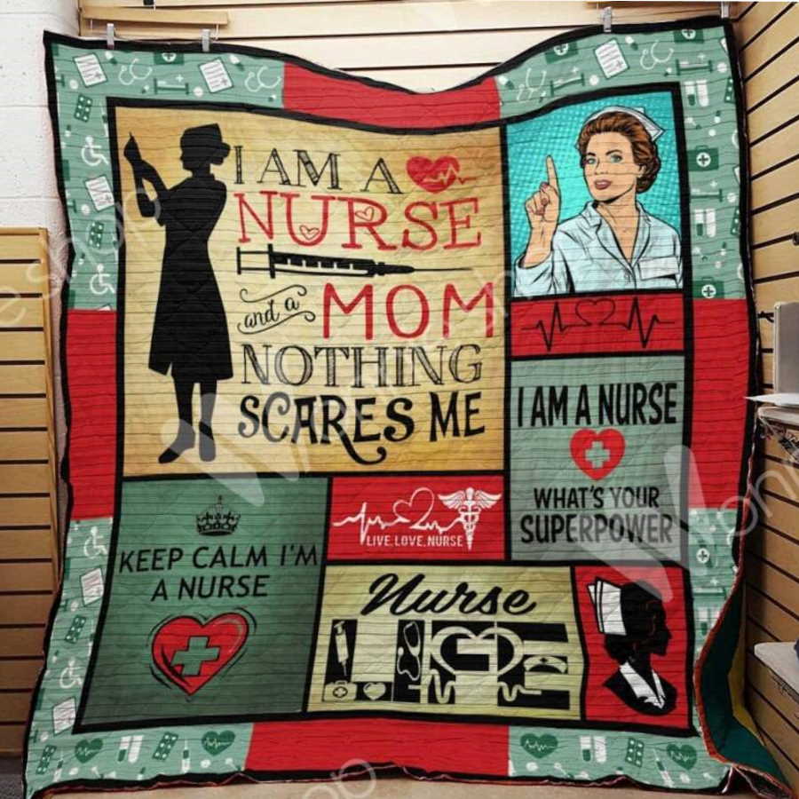 Nurse Nothing Scares Me 3D Quilt Blanket