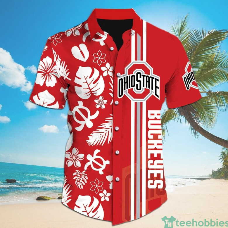 Ohio State Hawaiian Shirt Tropical Flower Summer Gift