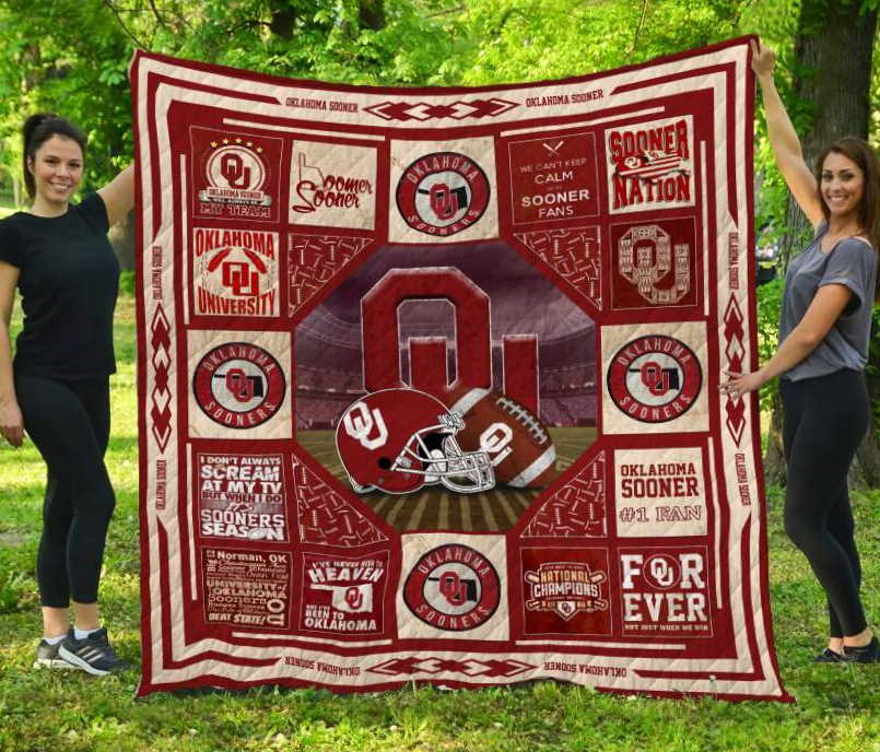 Oklahoma Sooner 3D Customized Quilt Blanket