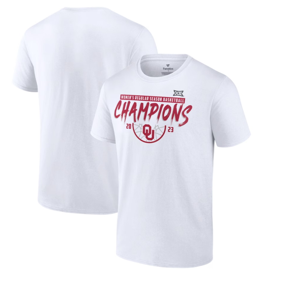 Oklahoma Sooners 2023 Big 12 Women’s Basketball Regular Season Champions T-Shirt