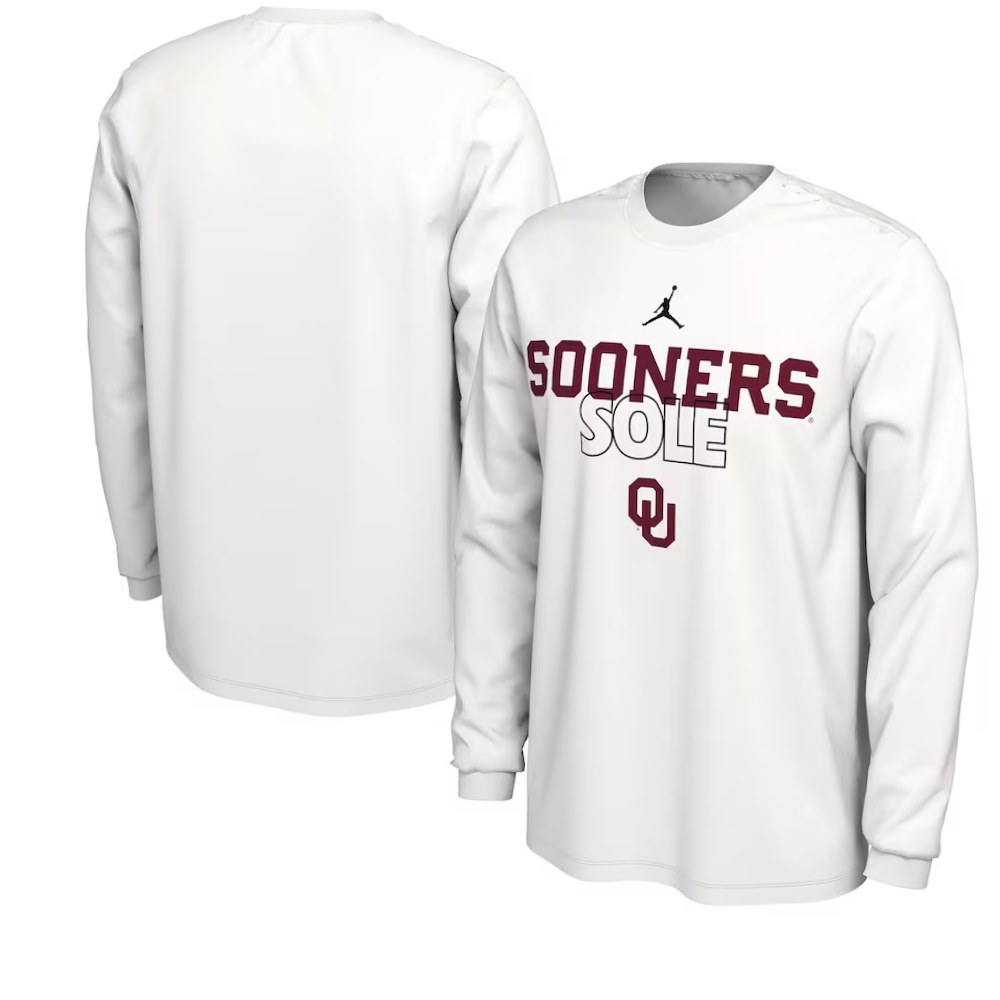 Oklahoma Sooners On Court Long Sleeve T-Shirt