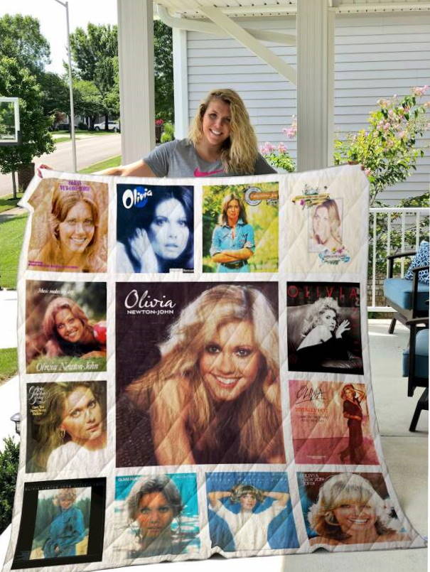 Olivia Newton 3D Quilt Blanket