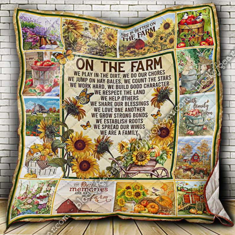 On The Farm 3D Quilt Blanket