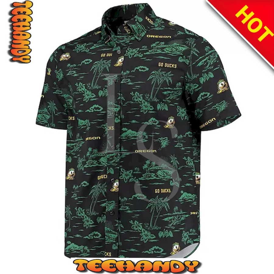 Oregon Ducks Island Custom Hawaiian Shirt