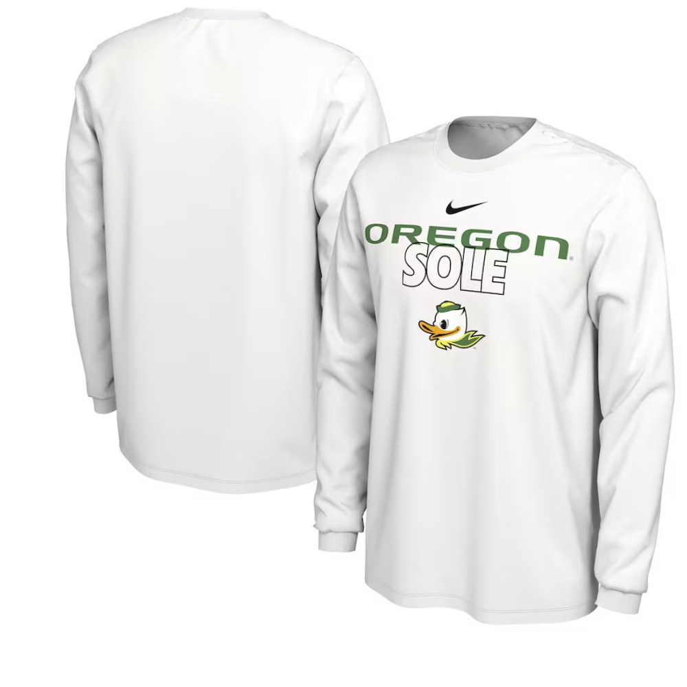 Oregon Ducks On Court Long Sleeve T-Shirt