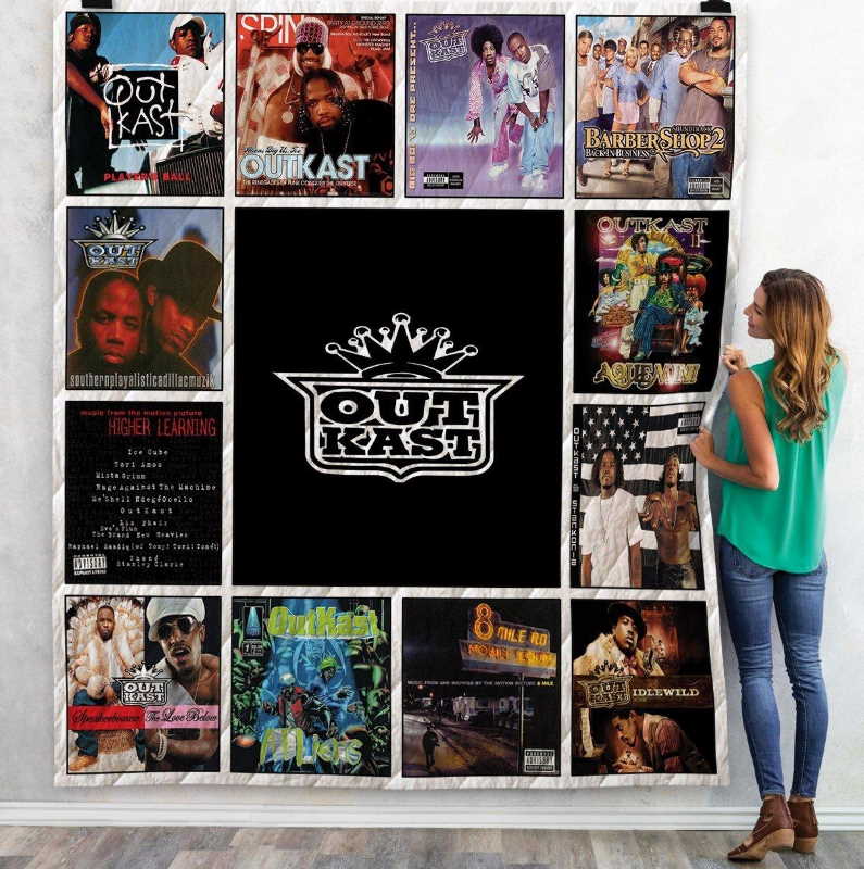 Outkast 3D Customized Quilt Blanket