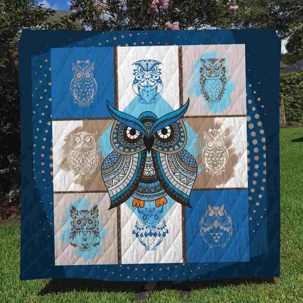 Owl Design Quilt Blanket