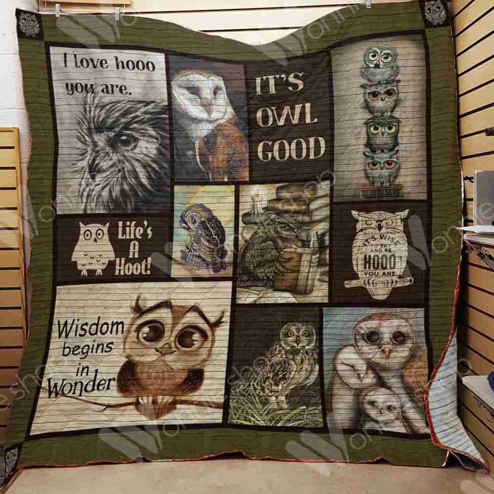 Owli Love Hooo You Are 3D Quilt Blanket