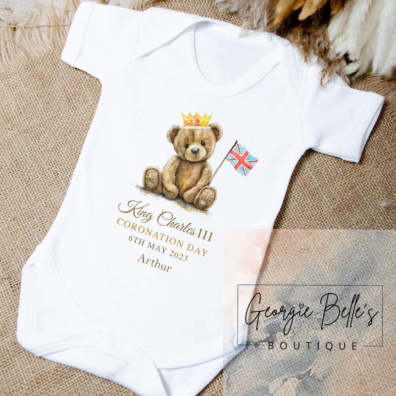 Personalised Children’s ‘King Charles Coronation T-shirt