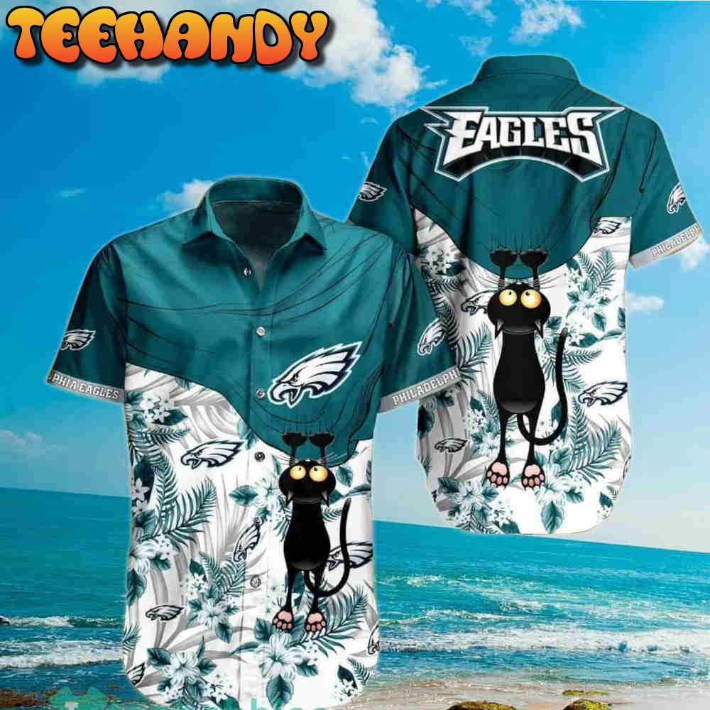 Philadelphia Eagles Nfl Custom Hawaiian Shirt Short T Shirt Hawaiian  Pattern Print Style For Fans - Limotees