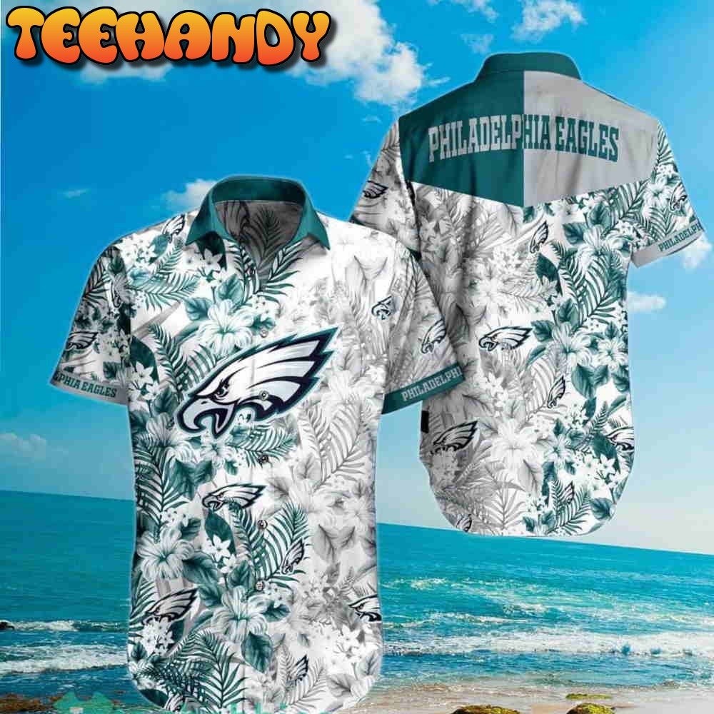 Philadelphia Eagles NFL Flower Floral Pattern Hawaiian Shirt And Short