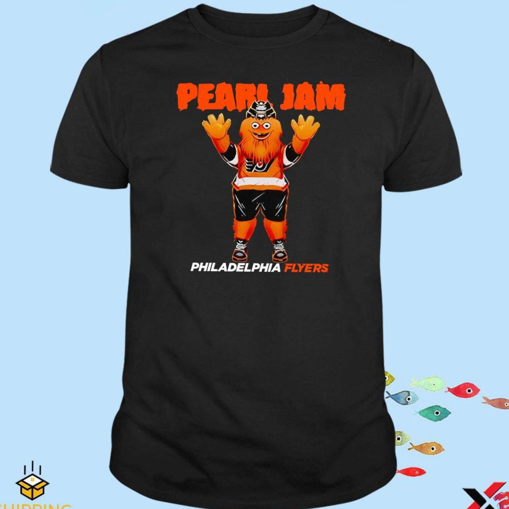 Philadelphia Logo Flyers x Pearl Jam Gritty Shirt