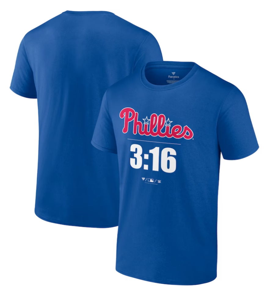 Philadelphia Phillies Stone Cold Steve Austin Blue 3:16 T-Shirt