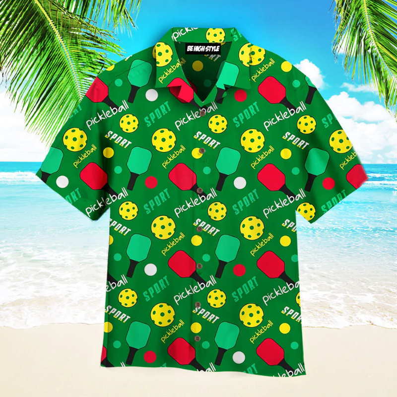 Pickeball Christmas Aloha Hawaiian Shirt