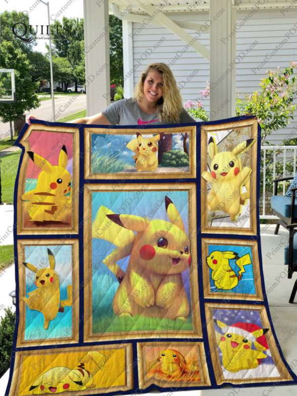 Pikachu 3D Customized Quilt Blanket