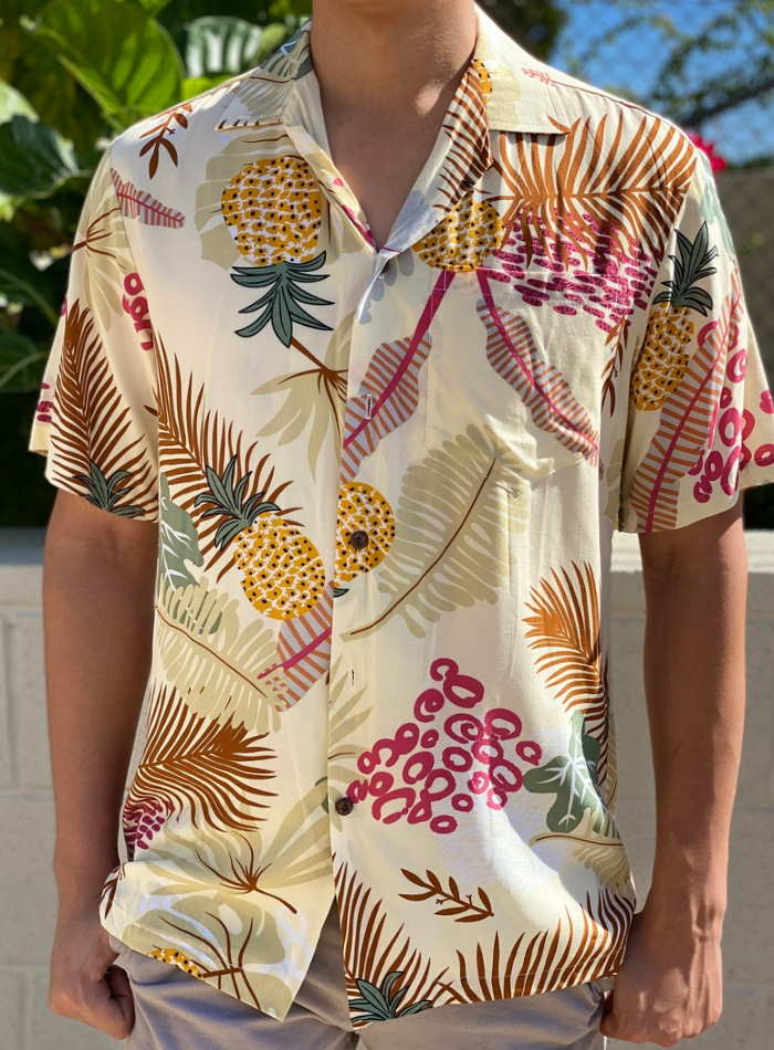 Pineapples Beach Wedding Hawaiian Shirt