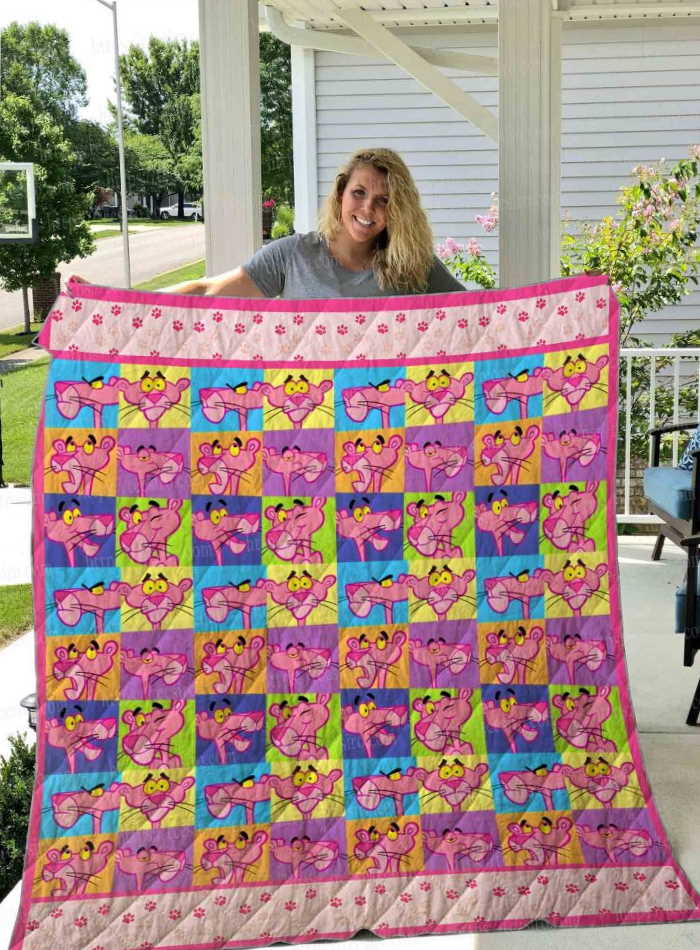 Pink Panther 3D Quilt Blanket