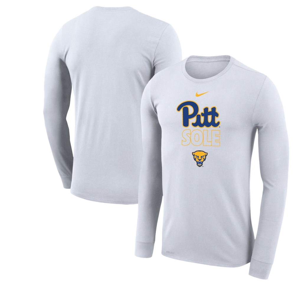 Pitt Panthers On Court Bench Long Sleeve T-Shirt