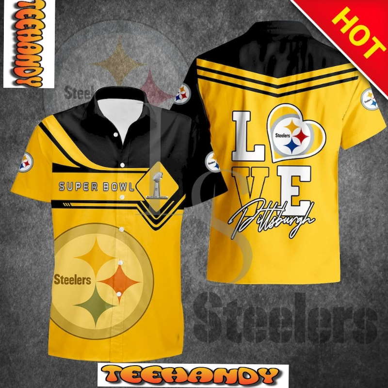 Pittsburgh Steelers Love Super Bowl Hawaiian Shirt