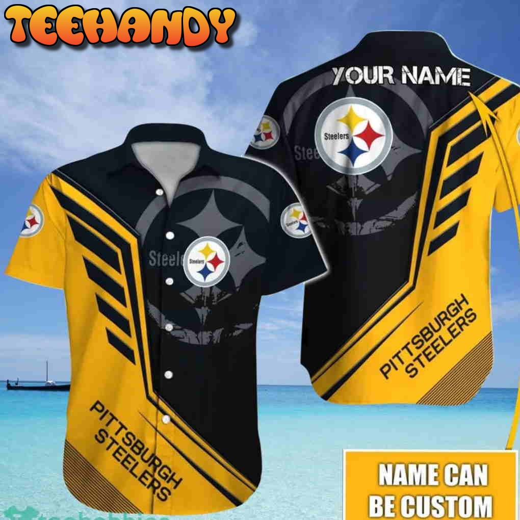 Pittsburgh Steelers NFL Yellow And Black Hawaiian Shirt