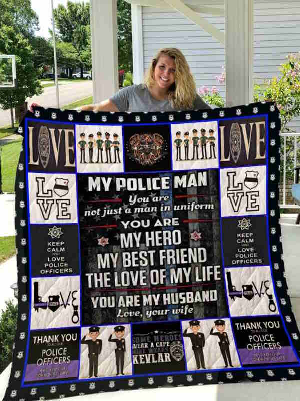 Police (Wife To Husband) 3D Quilt Blanket