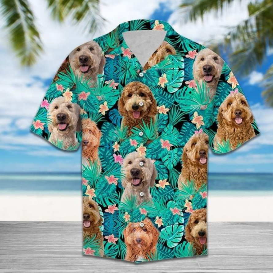 Poodle Dogs Hawaiian Shirt