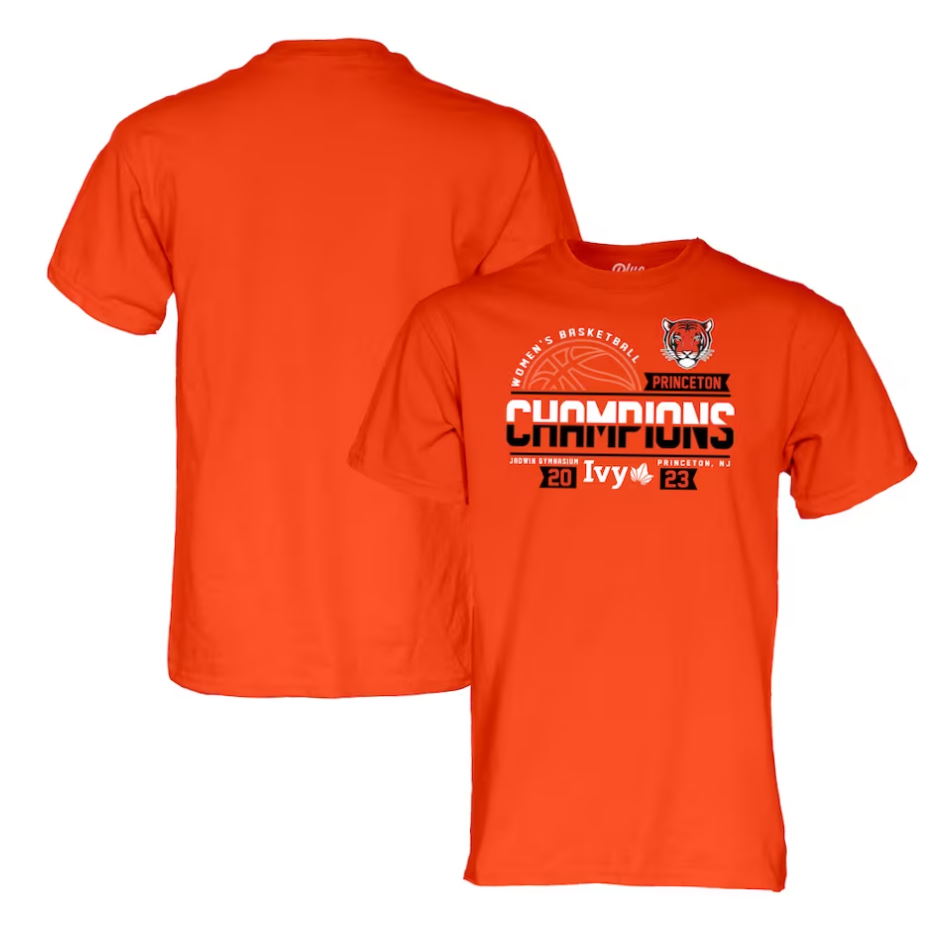 Princeton Tigers 2023 Ivy League Women’s Basketball Conference Tournament Champions T-Shirt