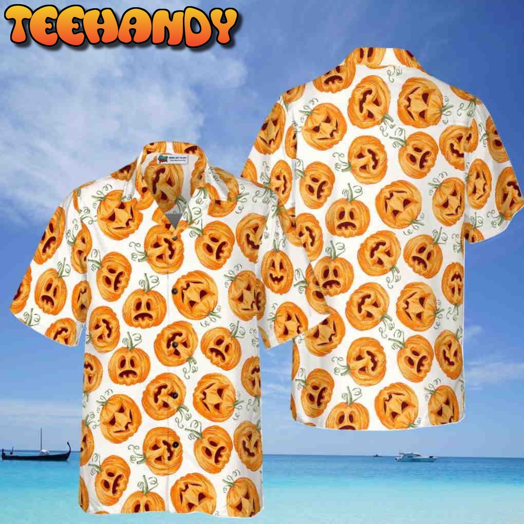 Pumpkin Pattern Halloween Hawaiian Shirt