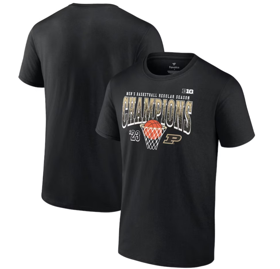 Purdue Boilermakers 2023 Big 10 Men’s Basketball Regular Season Champions T-Shirt