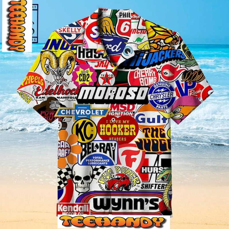 Race Car Label Hawaiian Shirt 3D