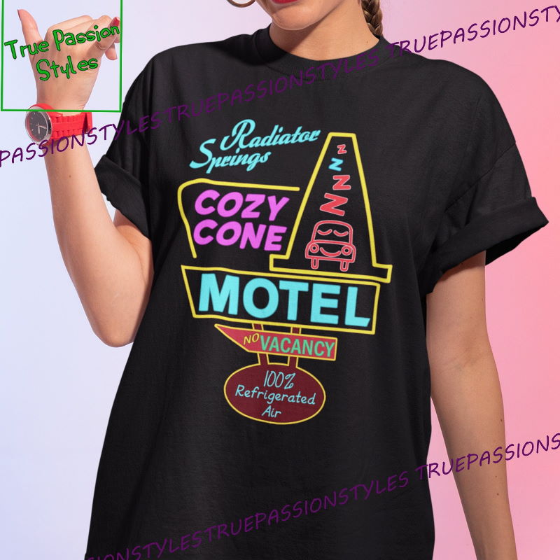 Radiator Springs Motel Shirt Cars Lightning McQueen, Cozy Cone Motel Cars Hollywood Shirt