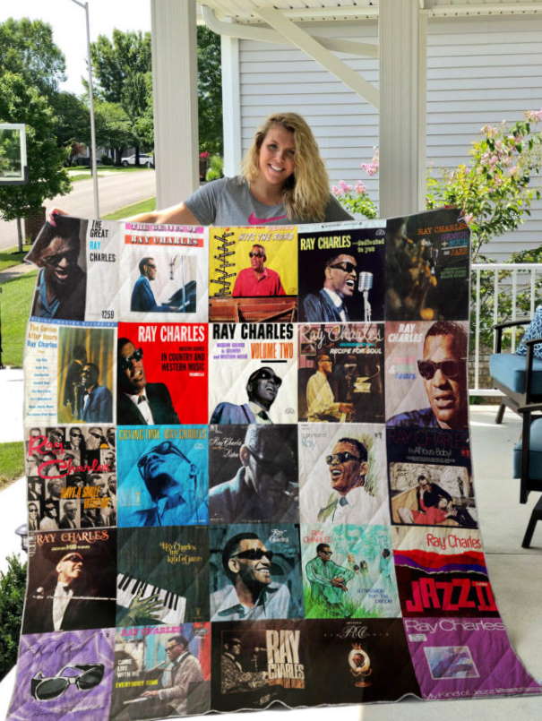 Ray Charles 3D Customized Quilt Blanket